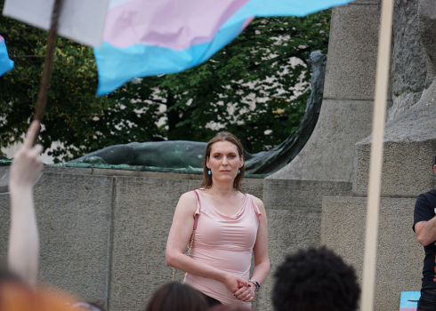 Aktivistin Lenka Kralová moderierte jüngst das Prague Pride Business Forum und war auch auf der Demonstration anwesend.